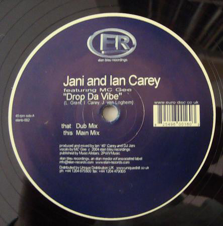 Jani* And Ian Carey Featuring MC Gee : Drop Da Vibe (12