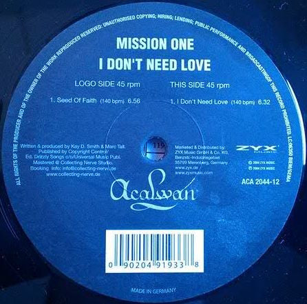 Mission One : I Don't Need Love (12