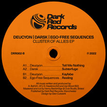 Load image into Gallery viewer, Deucyon / Darsk / Ego-Free Sequences : Cluster Of Allies EP  (Lathe, 12&quot;)

