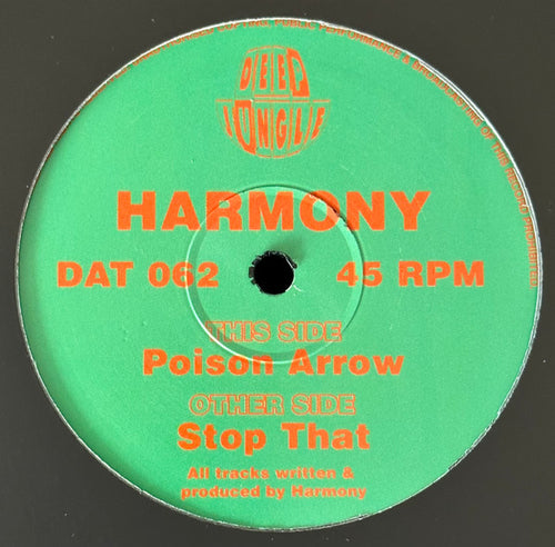 DJ Harmony : Stop That / Poison Arrow  (12