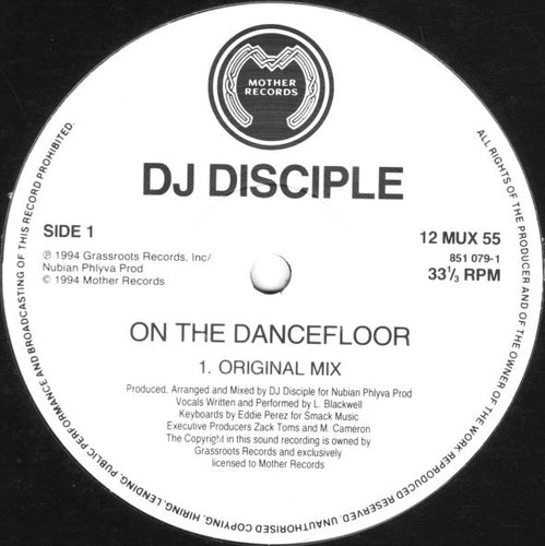 DJ Disciple : On The Dancefloor (Remix) (12