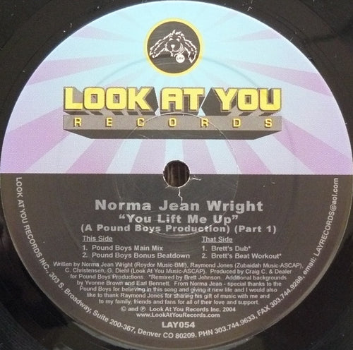 Norma Jean Wright : You Lift Me Up (Part 1) (12