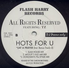 Load image into Gallery viewer, All Rights Reserved : Hots For U (12", Promo)
