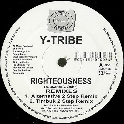 Y-Tribe : Righteousness (Remixes) (12