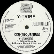 Load image into Gallery viewer, Y-Tribe : Righteousness (Remixes) (12&quot;)
