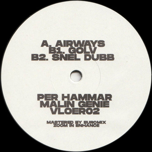 Per Hammar, Malin Genie : Airways EP (12