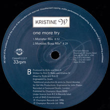 Load image into Gallery viewer, Kristine W : One More Try (2x12&quot;)

