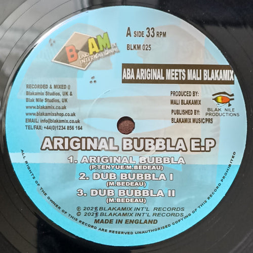 Aba-Ariginals Meets Mali Blakamix : Ariginal Bubbla EP (12