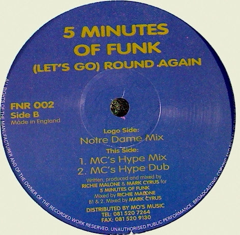 5 Minutes Of Funk : (Let's Go) Round Again (12