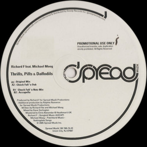 Richard F* feat. Michael Moog : Thrills, Pills & Daffodils (12