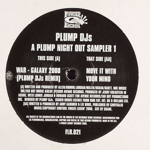 Plump DJs : A Plump Night Out (Sampler One) (12
