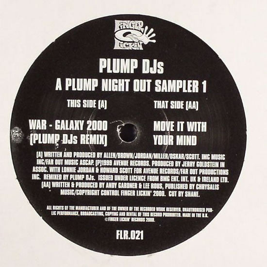 Plump DJs : A Plump Night Out (Sampler One) (12
