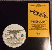 Load image into Gallery viewer, Solo U.S.* : Where Do U Want Me To Put It (12&quot;, Ltd, Promo)
