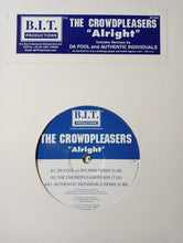 Load image into Gallery viewer, The Crowdpleasers : Alright (12", Blu)
