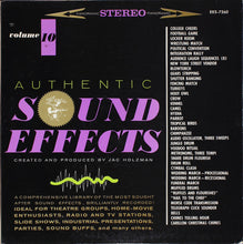 Load image into Gallery viewer, Jac Holzman : Authentic Sound Effects Volume 10 (LP)

