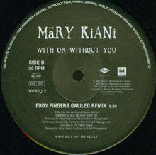 Load image into Gallery viewer, Märy Kiani* : With Or Without You (12&quot;, Promo)
