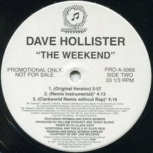 Load image into Gallery viewer, Dave Hollister : The Weekend (Remixes) (12&quot;, Promo)
