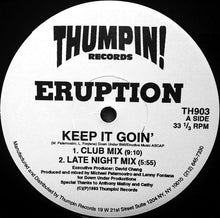 Load image into Gallery viewer, Eruption (3) : Keep It Goin' / Feel It (12")
