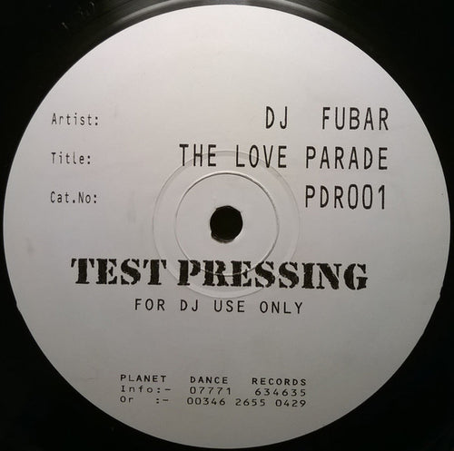 DJ Fubar : The Love Parade (12