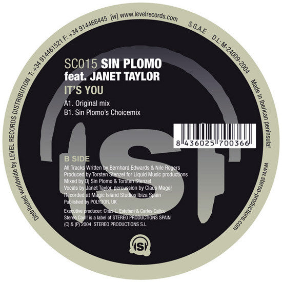 Sin Plomo Feat. Janet Taylor : It's You (12