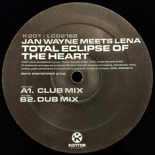 Jan Wayne Meets Lena (2) : Total Eclipse Of The Heart (12