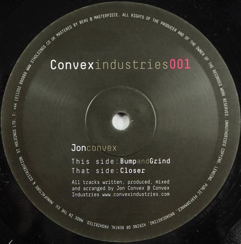 Jon Convex : Bump And Grind / Closer (10