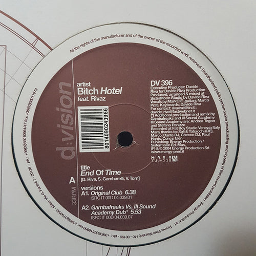 The Bitch Hotel Feat. Rivaz : End Of Time (12