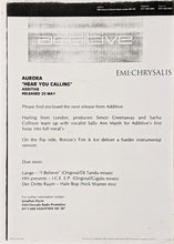 Load image into Gallery viewer, Aurora : Hear You Calling (12", Single)
