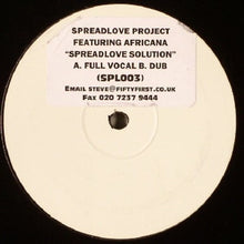 Load image into Gallery viewer, The Spreadlove Project : Spreadlove Solution (12", Promo, W/Lbl, Sti)
