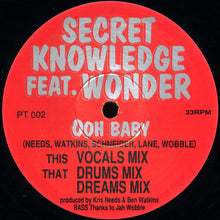 Load image into Gallery viewer, Secret Knowledge Feat. Wonder : Ooh Baby (12")
