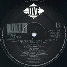 Load image into Gallery viewer, Too Short : I Want To Be Free (12&quot;)
