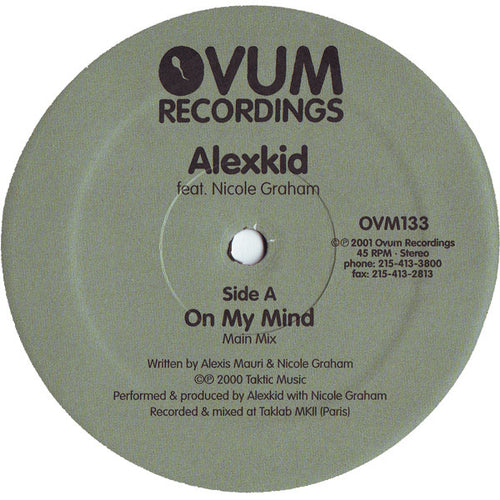 Alexkid Feat. Nicole Graham : On My Mind (12