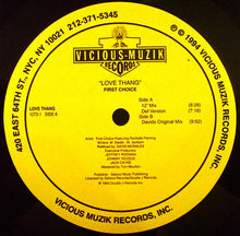 Load image into Gallery viewer, First Choice Featuring Rochelle Fleming : Love Thang (Remixed By David Morales) (12")

