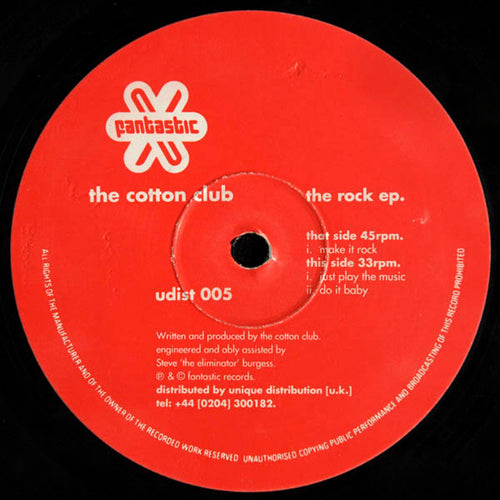 The Cotton Club* : The Rock EP (12