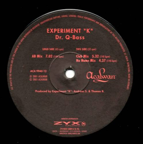 Experiment K : Dr. Q-Bass (12