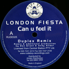 Load image into Gallery viewer, London Fiesta : Can U Feel It (Duplex And DJ Rolf Remixes) (12")
