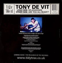 Load image into Gallery viewer, Tony De Vit : Splashdown / Are You All Ready? (12")

