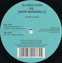 Load image into Gallery viewer, DJ Soulstar Vs. David Maranello : In The Music (12&quot;)
