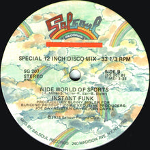 Load image into Gallery viewer, Instant Funk : I Got My Mind Made Up / Wide World Of Sports (12")
