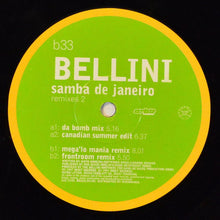 Load image into Gallery viewer, Bellini : Samba De Janeiro (Remixes 2) (12")
