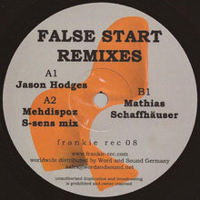 Load image into Gallery viewer, Frankie (2) : False Start (Remixes) (12")

