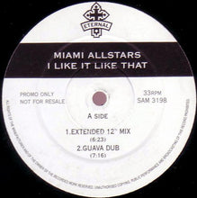 Load image into Gallery viewer, The Miami Allstars : I Like It Like That (12&quot;, Promo)
