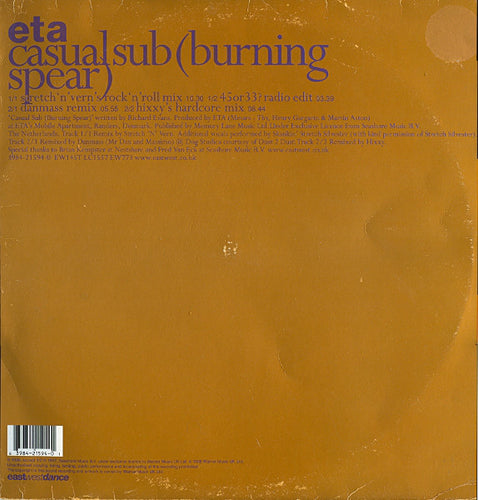 ETA : Casual Sub (Burning Spear) (12