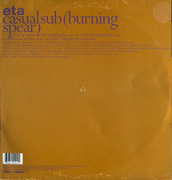 ETA : Casual Sub (Burning Spear) (12