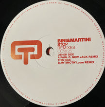 Load image into Gallery viewer, Bini &amp; Martini : Stop (Remixes) (12&quot;)

