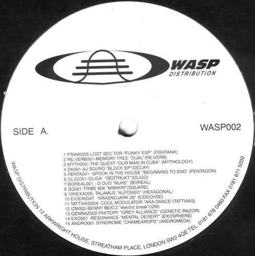 Various : The Wasp Sampler 2 (LP, Smplr)