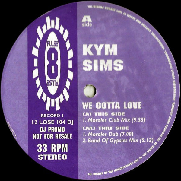 Kym Sims : We Gotta Love (12