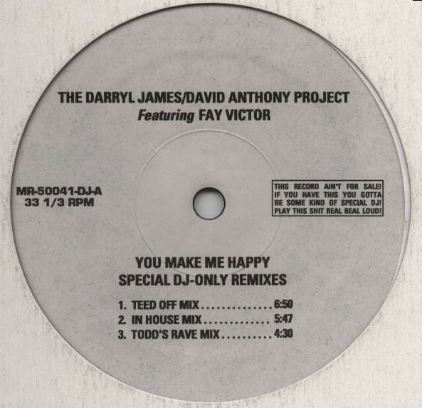 The Darryl James/David Anthony Project* Featuring Fay Victor : You Make Me Happy (Special DJ-Only Remixes) (12