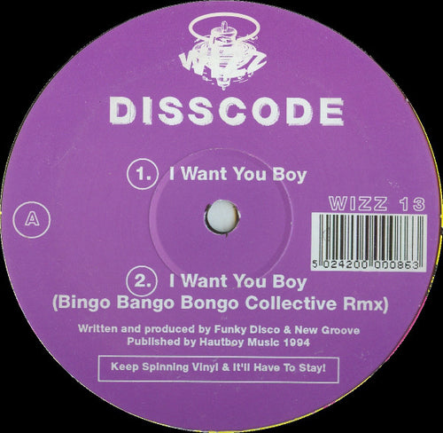 Disscode : I Want You Boy (12