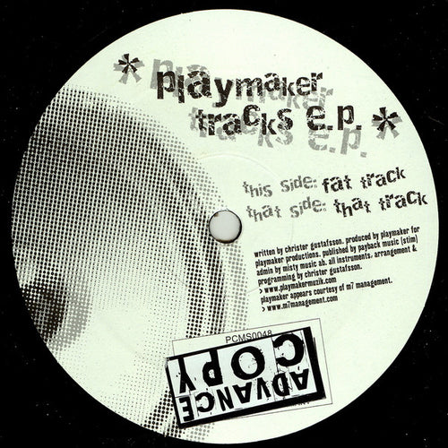 Playmaker : Tracks E.P. (12